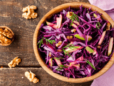 Insalata di Verza Rossa e Mele
