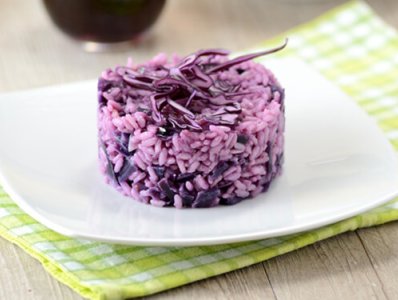 Risotto con Radicchio e Carota viola
