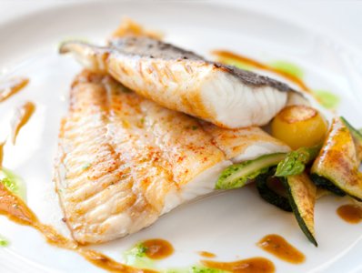 Rombo con verdure e salsa alle erbe