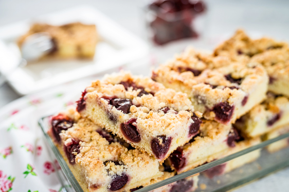 Crumb cake alle Ciliegie di Vignola