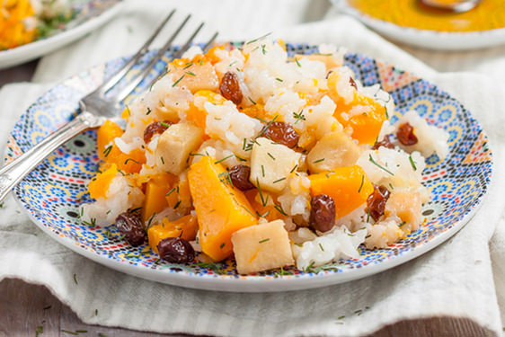 Risotto Piccante con Mele e Zucca