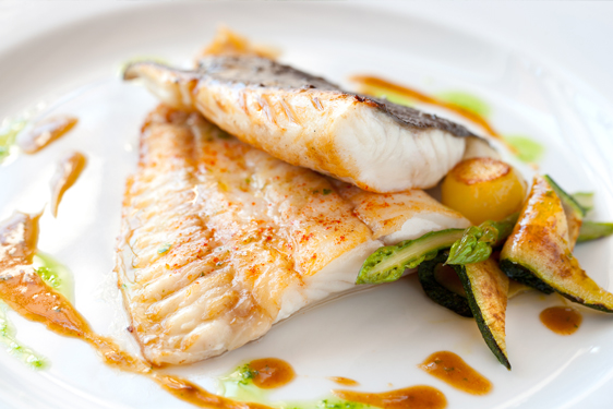 Rombo con verdure e salsa alle erbe