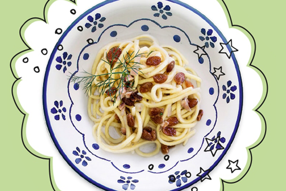 Troccoli in salsa di Acciughe e Cipolla