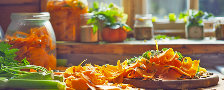 Zero sprechi in cucina: idee per riutilizzare bucce, gambi e semi