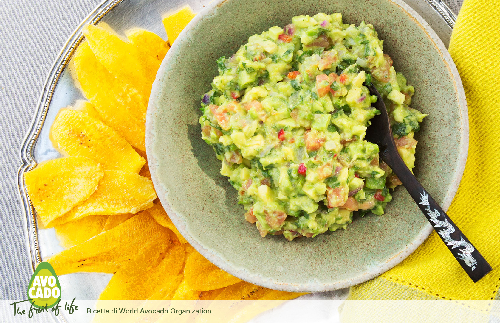 Guacamole con chips di Banane