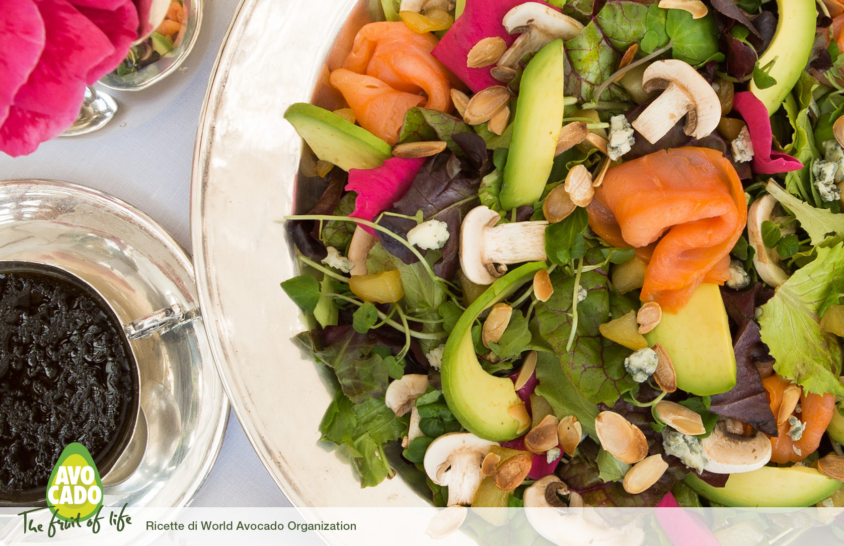 Insalata verde con salmone affumicato